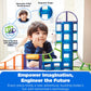 Magformers Sky Track Play 64Pc Set | Magnetic Tiles For Stem Development, Education And Critical Thinking | Magnetic Blocks And Building Tiles To Develop Problem-Solving Ability And Shape Recognition