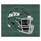 FANMATS 5816 New York Jets Tailgater Rug - 5ft. x 6ft. Sports Fan Area Rug, Home Decor Rug and Tailgating Mat - Jets Helmet Logo