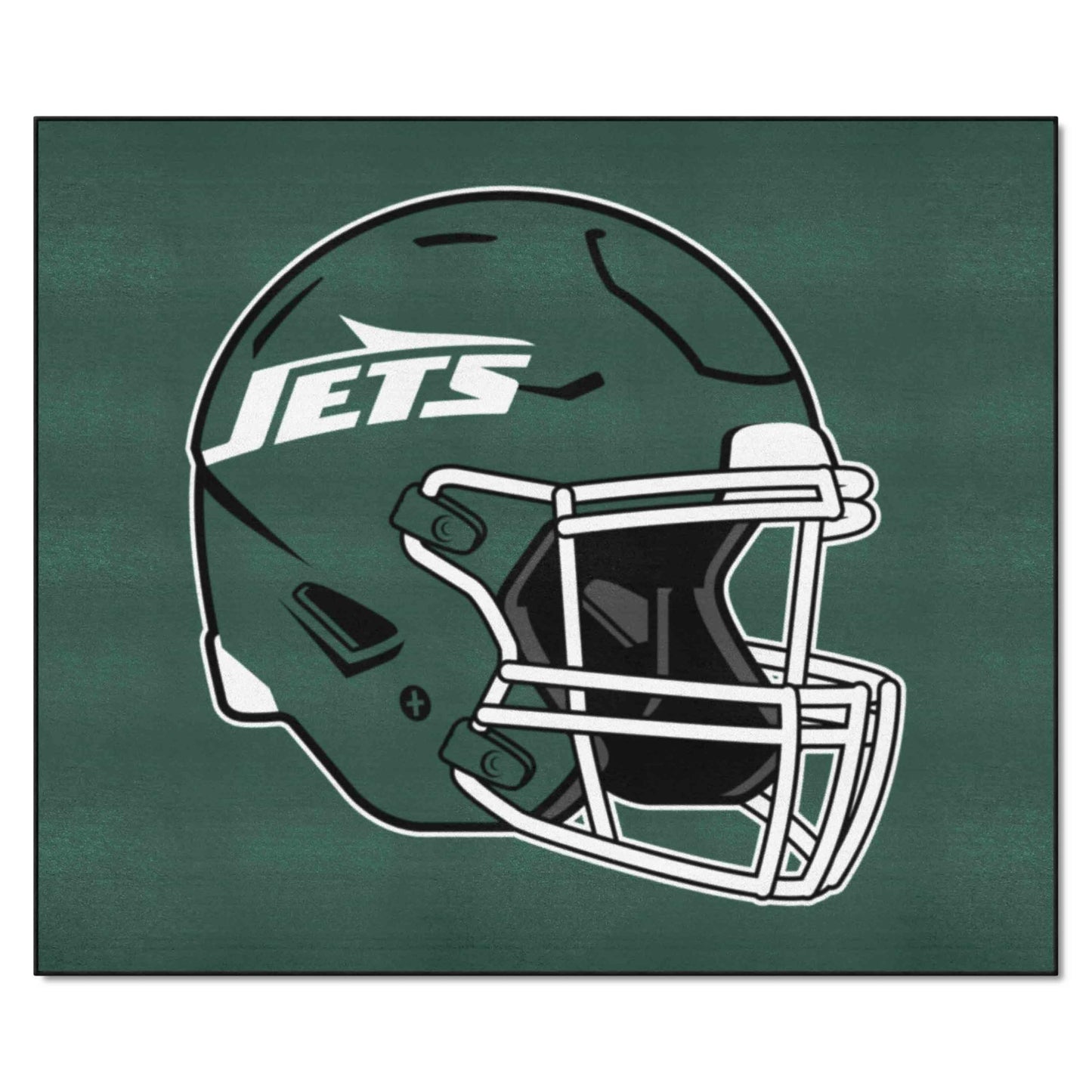 FANMATS 5816 New York Jets Tailgater Rug - 5ft. x 6ft. Sports Fan Area Rug, Home Decor Rug and Tailgating Mat - Jets Helmet Logo