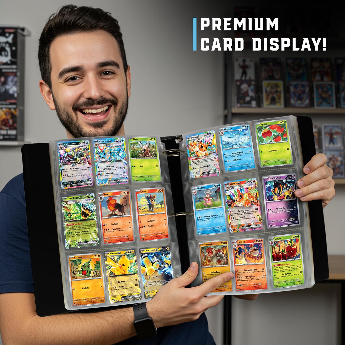 CardGuard enhanced 3-Ring 3 Card Binder Including 100 Starter Series 9-Pocket Pages