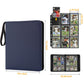 GERMUN 9 Pocket Card Binder  enhanced Zip Trading Card Binder  720 Double Sided Pocket PU Card Collection Binder  Collector Card Album  Card Folder for MTG  TCG  Sports Cards  Game Cards (DARK BLUE)