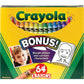 Crayola Crayons Box with Sharpener, 64 Count, Assorted Colors, Model 52 0064