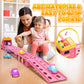 Hot Bee Toddler Toys for 2 3 4 5 Years Old Girls, 7-in-1 Foldable Ejection Trucks for Toddlers 2-4 Years, Toys for 4 Year Old Gi