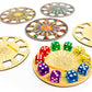 Floodgate Games Sagrada 5&6 Player Expansion - Cardboard Game in Yellow and Orange, Model SA02FGG