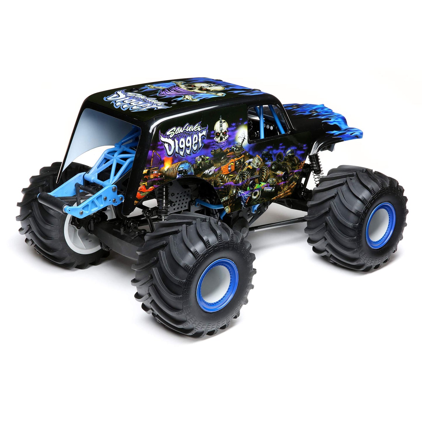 Losi RC Truck LMT 4 Wheel Drive Solid Axle Monster Truck RTR Battery and Charger Not Included Son-uva Digger LOS04021T2