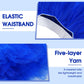 5 Layered Tutu Skirt For Kids Tulle Tutu Skirt With Tube Socks Princess Runners Costumes Cosplay For Girls Kids (Dark Blue)