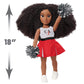 Just Play Hbcyou Clark Cheer Captain Alyssa 18-Inch Doll & Accessories, Curly Hair, Medium Brown Skin Tone, Designed And Develop