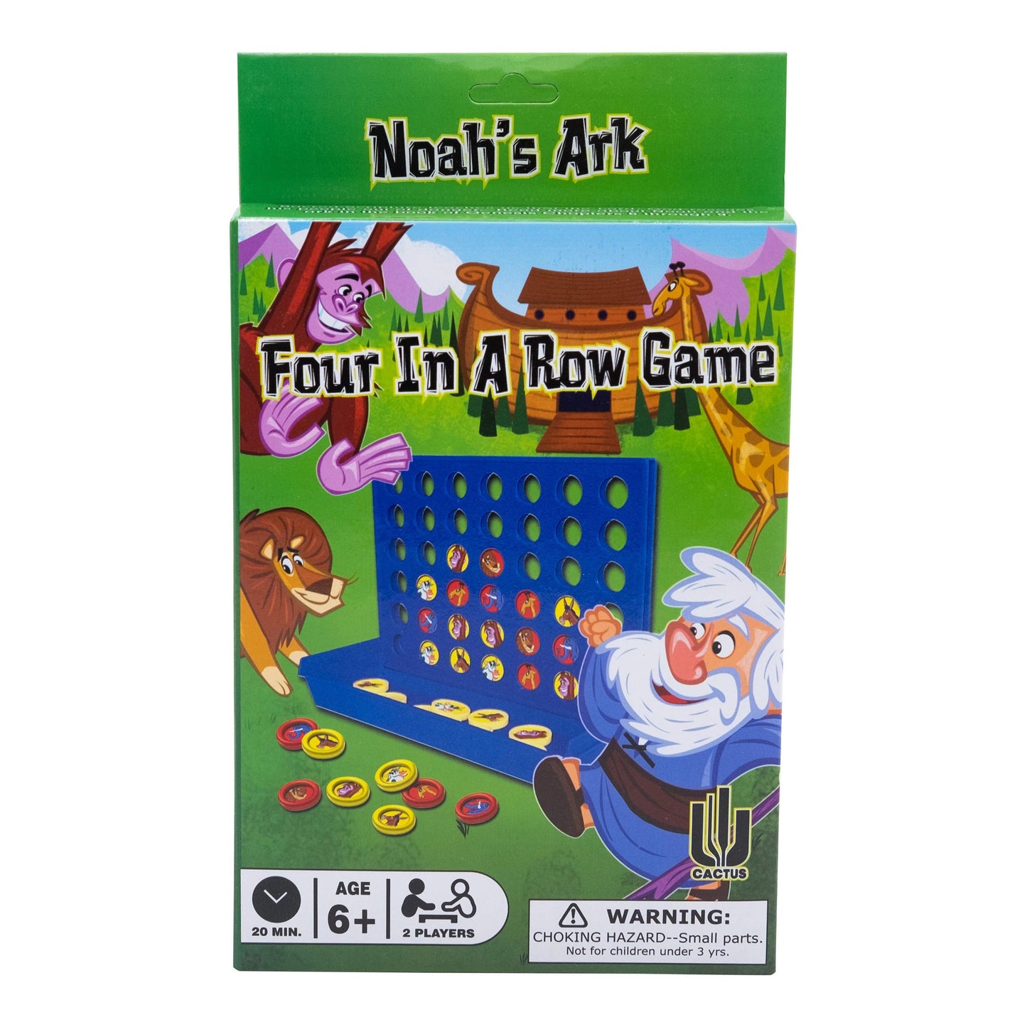 Tails Of Glory 6512 Noahââ‚¬S Ark 4 In A Row Game, Multicolor