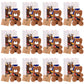 Leitee 12 Set Graduation Bears Class of 2025 Graduation Stuffed Bears Bulk Plush Bear with Cap, Greeting Card Bags Gift for Her 