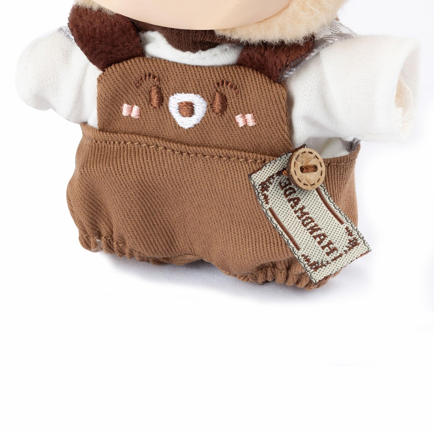 17cm Doll Clothes - Kawaii Chic Style Set for 17cm Dolls  Cute Doll Outfit with Accessories - Brown Puppy Romper + Puppy Shirt + Heart Shaped Brown Hat (Clothes Only)