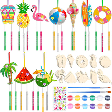 JellyArch Wind Chime Making Kit for Kids Make Your Own Wind Chime Wooden Ornaments for Girls and Boys DIY Crafts Activity Birthd