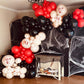 Felice Arts Blood Splatter Balloon Arch Garland Kit White Red Black Balloons for Vampire Haunted House Horror Themed Escape Room