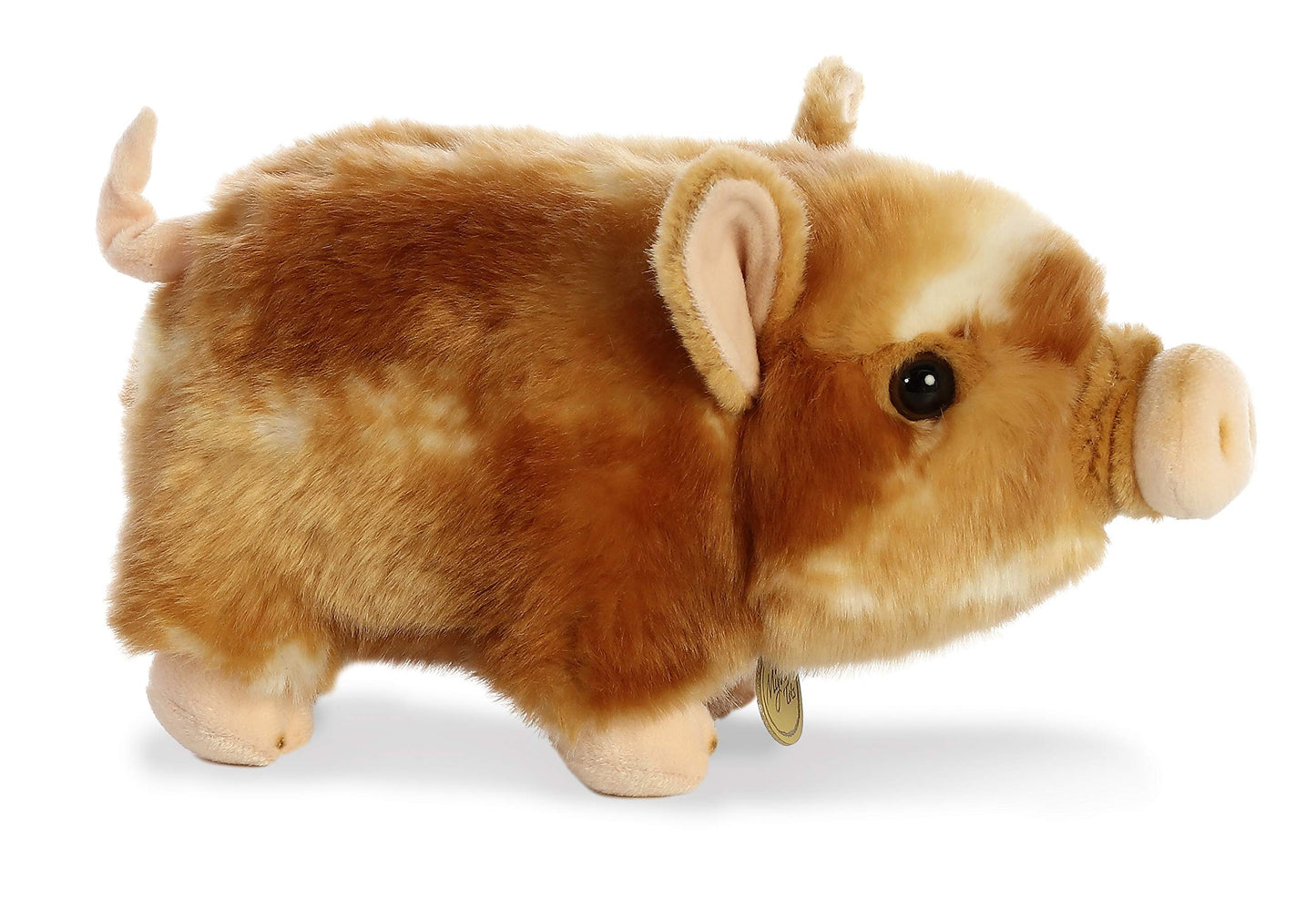Aurora Adorable Miyoni Tots Pot-Bellied Piglet Two Color Stuffed Animal - Lifelike Detail - Cherished Companionship - Brown 11 I