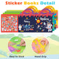 Sticker Book Reusable - 4 Sets Sticker Pads - Removable Stickers Toy For Kids Fashion Activity, Creative Sticker Story Books For