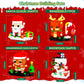 Eelexa Christmas Building Toys Set Includes Santa Claus, Snowman, Reindeer, Gingerbread, Christmas Building Blocks For Kids, Boy