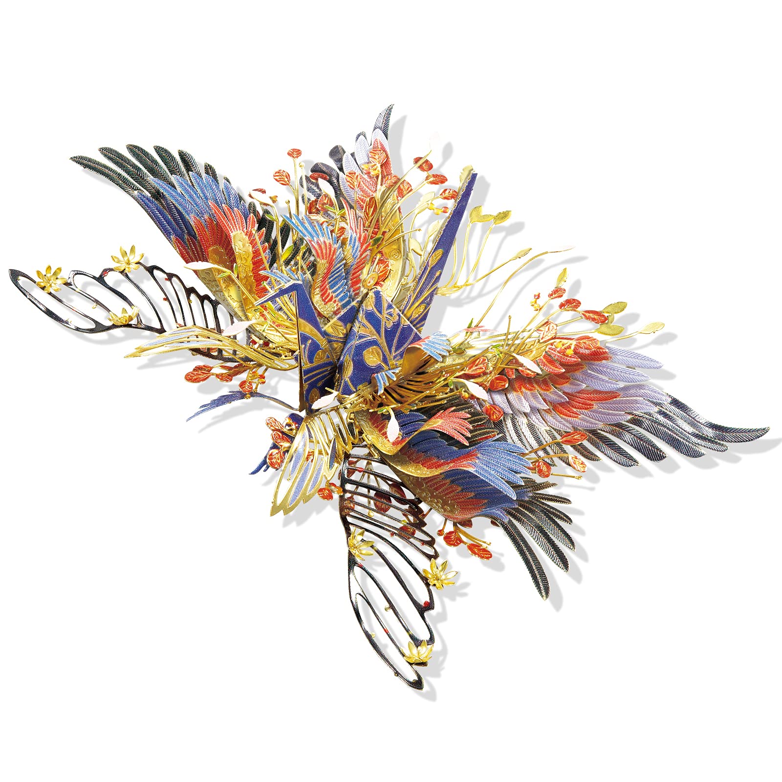 Piececool 3D Metal Puzzle Cranes Model Kits, Wish Cranes-Family Amulet 3D Metal Building Blocks For Adults, Brain Teaser Diy Metal Puzzles Stem Toys For Teens For Christmas Birthday New Year, 38 Pcs