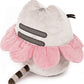 Gund Pink Flower Petals Pusheen Plush Stuffed Animal Cat, Gray And Pink, 9.5