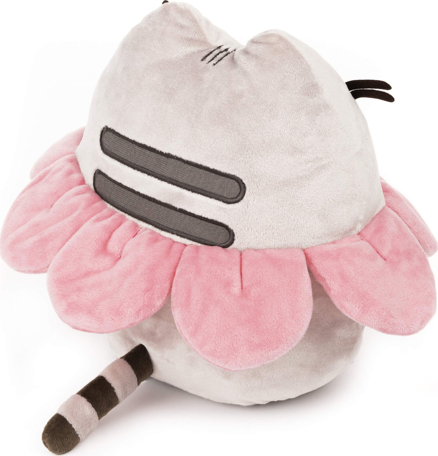 Gund Pink Flower Petals Pusheen Plush Stuffed Animal Cat, Gray And Pink, 9.5