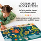 Petit Collage Ocean Life Floor Puzzle - 24 Large Pieces, Paper, 18" x 24", Great Gift for Kids Ages 3+