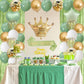 Sage Green Birthday Decorations With Happy Birthday Banner Olive Green Fringe Curtain Sash Foil Balloon Eucalyptus Retro Green W