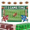 Yotako Football Party Decorations ,Superbowl Decorations 2026, Includes 1pcs Football Backdrop, 2pcs Football Tablecloths and 1p