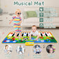 M Sanmersen Piano Mat, 53'' X 23'' Musical Toys For Toddlers Floor Piano Touch Playmat With 8 Animal Sounds, Music Piano Keyboard Dance Mat Toddler Toys Gifts For Boys And Girls 1 2 3 4 5 Year Old