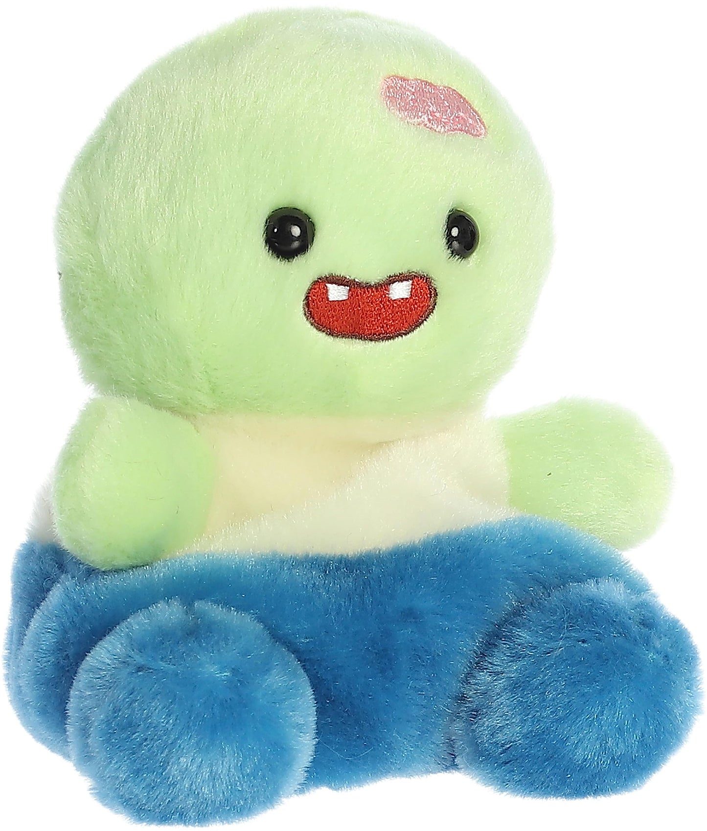 Aurora Adorable Palm Pals Brainy Zombie Stuffed Animal - Pocket-Sized Fun - On-The-Go Play - Green 5 Inches