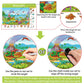 Elfew Search And Find Book For Kids Ages 4-6,3-8, Reusable Activity Mats With 2 Dry Erase Markers 24 Themes Activity Book,Educational Toys For 3+ Year Old