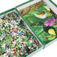 Beduke Jigsaw Puzzles For Adults 1000 Piece - Every Piece Is Unique - Precise Interlocking Tropical Forest Animals Thick Sturdy Cardboard Family Game Puzzle Age 14+