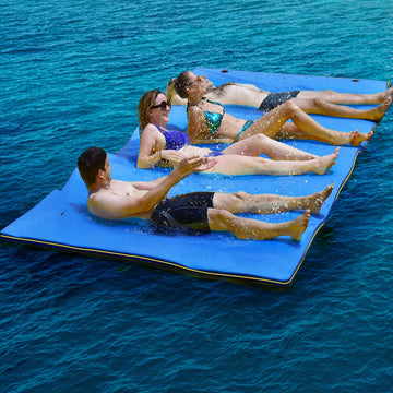 Goplus Floating Water Pad, Lily Pad For Water Recreation And Relaxing, 3-Layer Tear-Resistant Xpe Foam Floating Mat For Beach, O