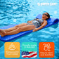TRC Recreation Super Soft 2  Thick Vinyl Coated Foam Outdoor Swimming Pool Float Mat mature-themed Lounger with Built-in Roll Pillow  Indigo Blue