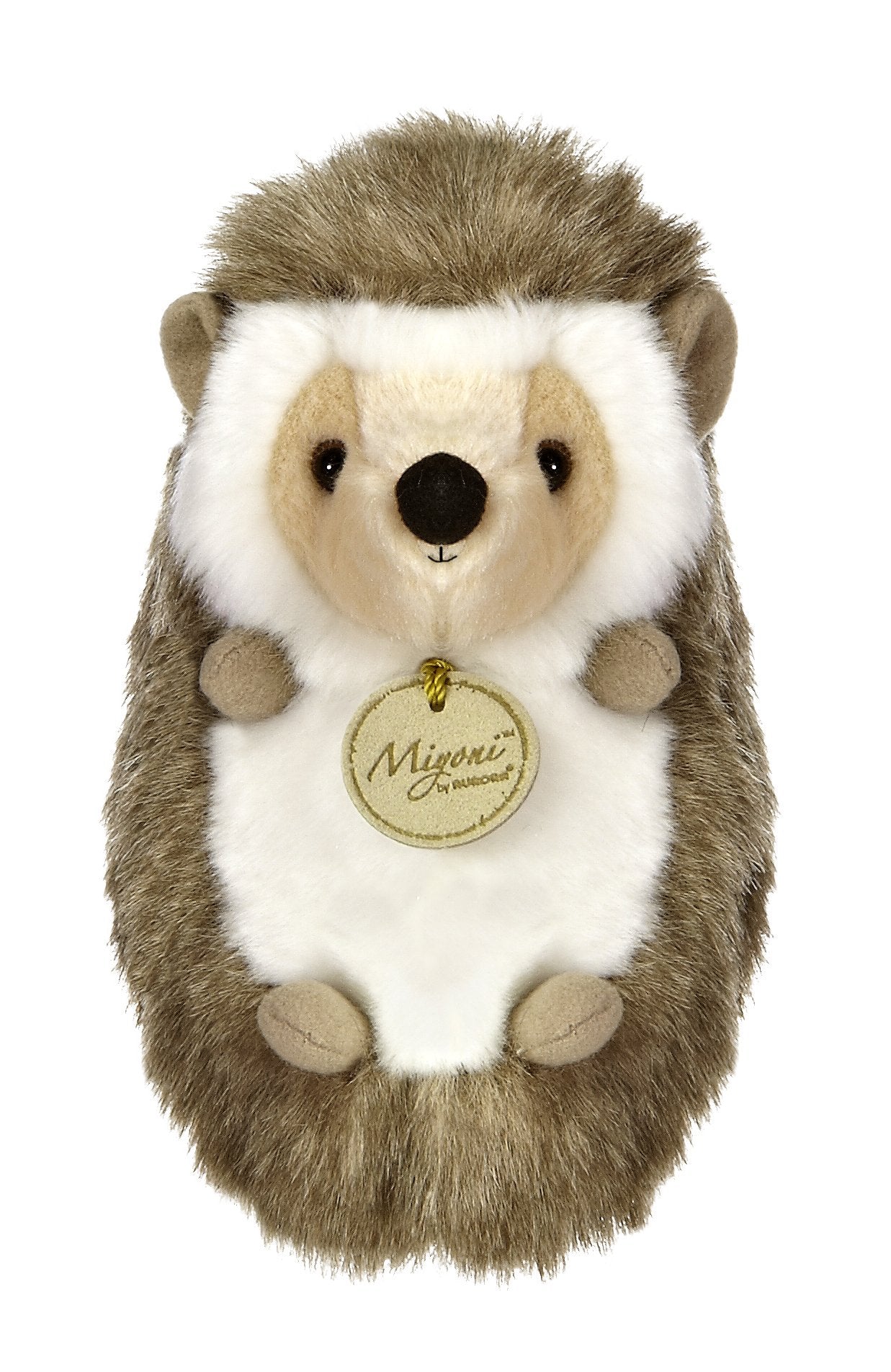 Aurora® Adorable Miyoni® Hedgehog Stuffed Animal - Lifelike Detail - Cherished Companionship - Brown 7 Inches