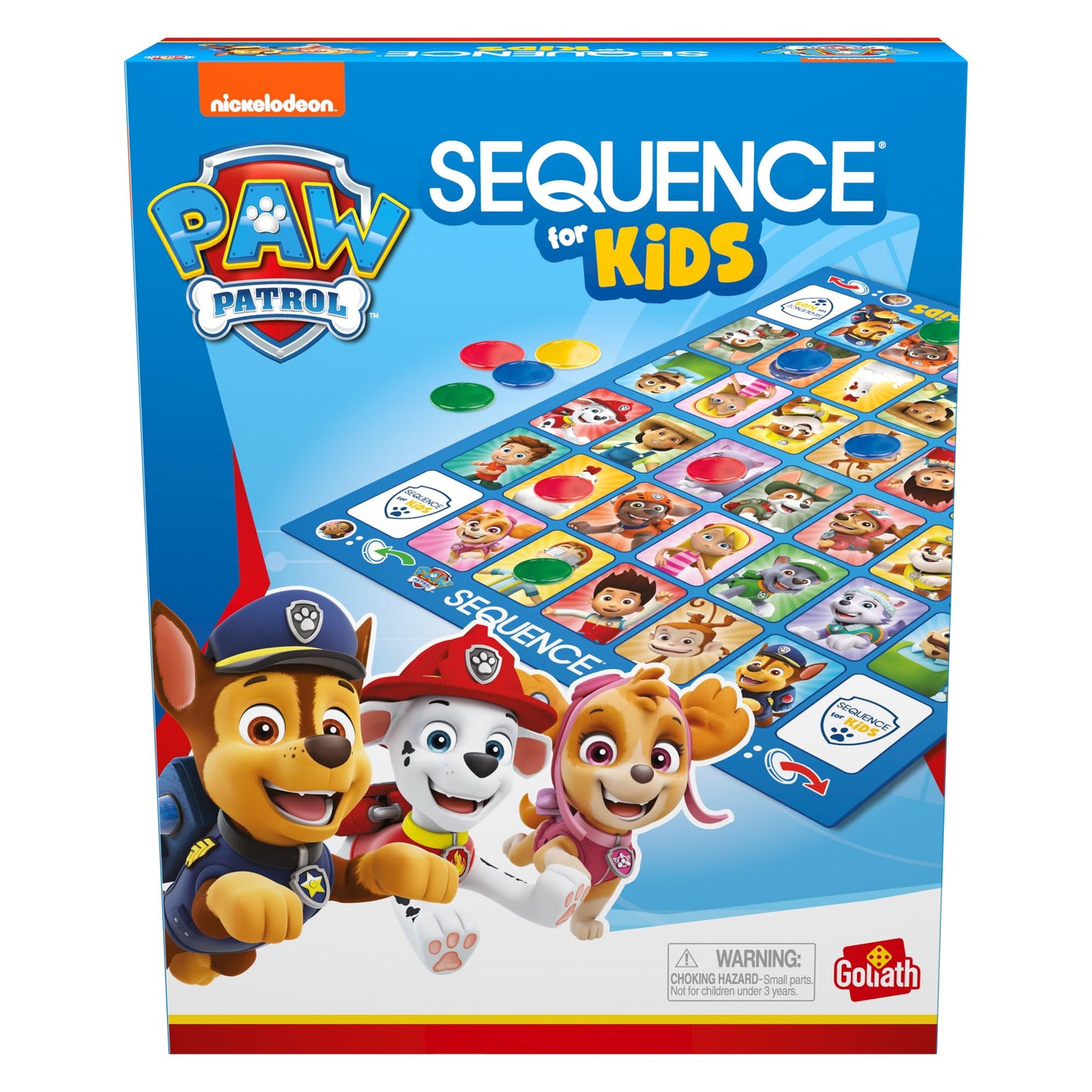 Paw Patrol Sequence For Kids | Easy To Play Matching Game Of 4-In-A-Row Featuring Paw Patrol Characters | 2-4 Players, Ages 3+