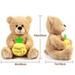 Benben Shawty U Fine Teddy Bear, Valentines Day Gifts For Her, Women, Girlfriend, Wife, 10 Inch Teddy Bear Stuffed Animal With Pineapple, Funny Bear Plush Toy For Birthday, Anniversary, Christmas