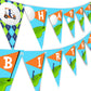 Golf Party Happy Birthday Banner Pennant