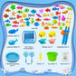 Kiditos 60Pcs Magnetic Fishing Bath Toys Game Set,Swimming Fish Toys For Bathtub,Water Table Bathtub Toys For Toddlers Kids Age