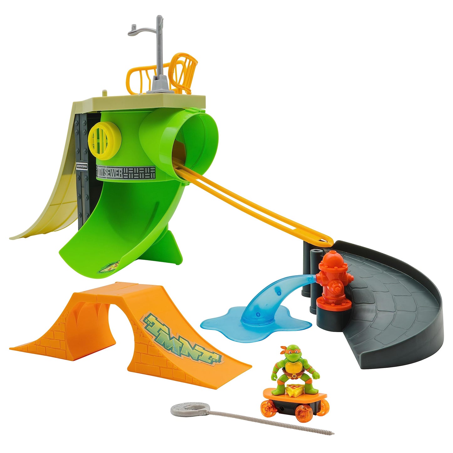 Teenage Mutant Ninja Turtles Skate Park Playset - Model 71044, Multicolored, Plastic, Suitable for Ages 3+