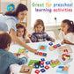 Letapapa CVC Word Educational Toy - Spelling Games & Sight Words Flash Cards for Preschool Kids (3-6 Years) - Montessori Learning Activities