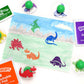 READY 2 LEARN Giant Stampers - Dinosaurs - Set of 6 - Easy to Hold Foam Stamps for Kids - Arts and Crafts Stamps for Displays, P