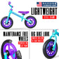Madd Gear Toddler Balance Bike - Lightweight No Pedal First Bike For Ages 18 Months To 4 Years - Adjustable Seat - 10'' Maintena