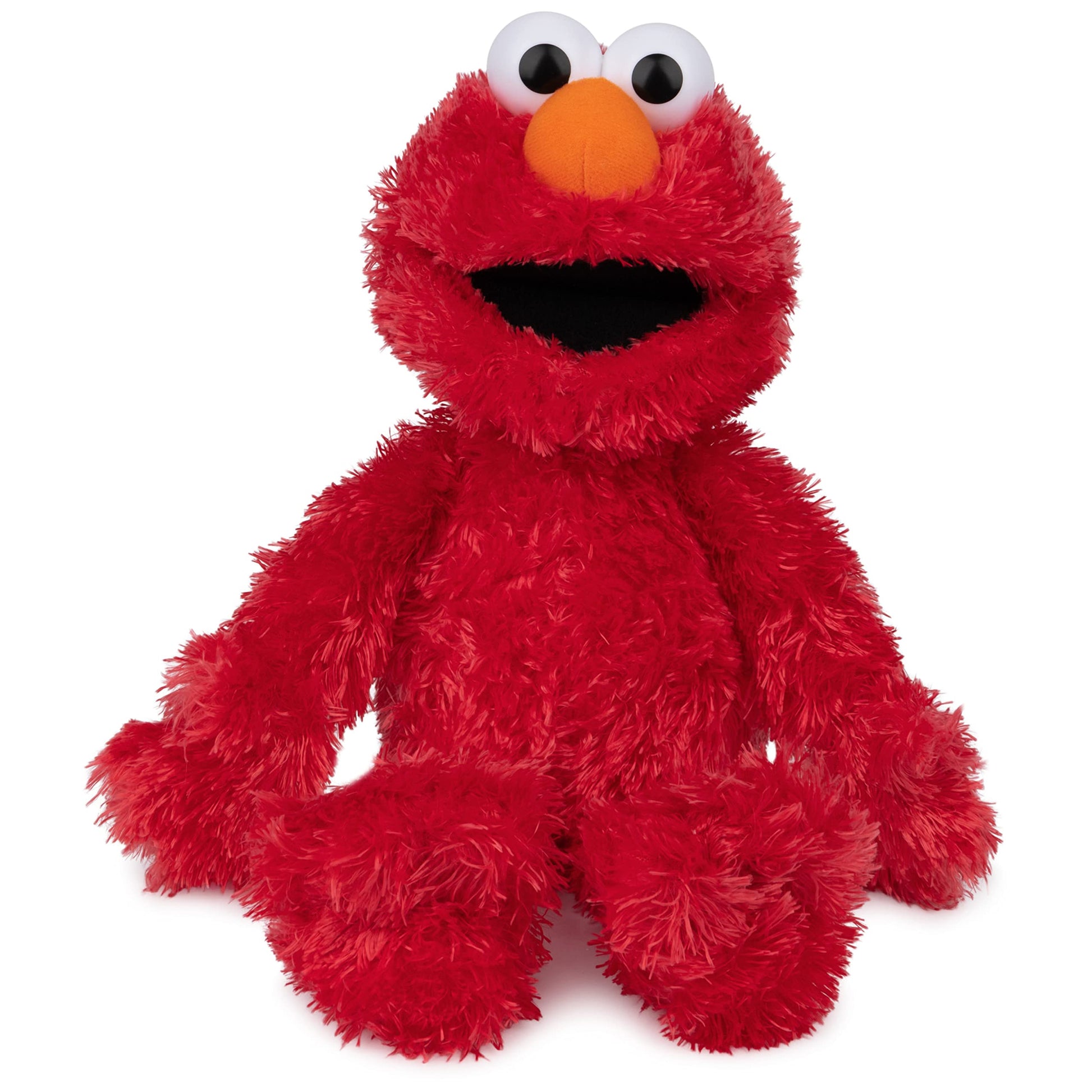 GUND Sesame Street Official Elmo Muppet Plush  enhanced Plush Toy for Ages 1 & Up  Red  13 