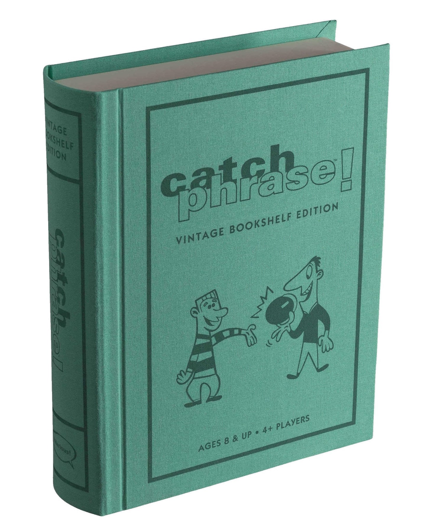 WS Game Company Catch Phrase Vintage Bookshelf Edition - Model 29490, Linen Material, Classic Game for Family Fun