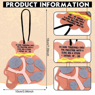 SmoothNovelty 24 Pcs David and Goliath Ornament Craft Kit Sunday School Crafts for Fun Home Activities