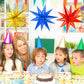 Big Starburst Balloons Explosion 26 Inch, 60 Pieces Star Foil Balloons Magic Star Balloon 12 Point Spike Balloons For Wedding An