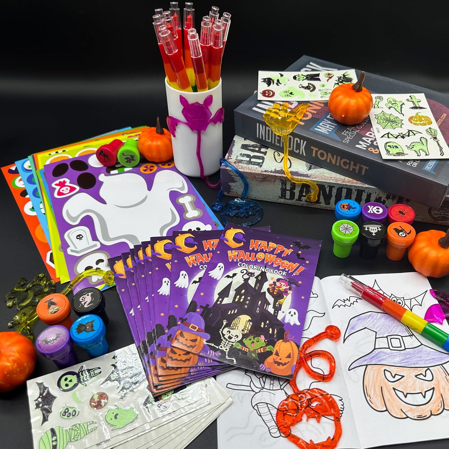 Cinrobiye 72 Pcs Halloween Party Favors