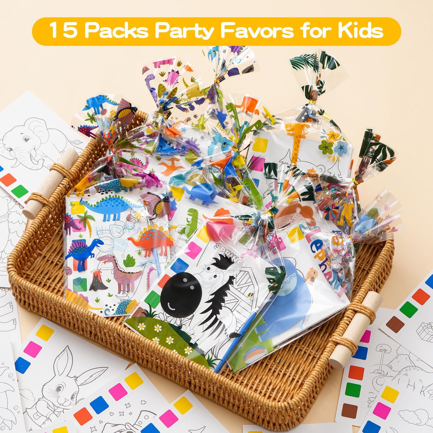 Rotu Water Coloring Books for Kids Party Favors for Kids 4-8 3-5, Birthday Gifts Classroom Prizes Goodie Bags Stuffers Bulk Art