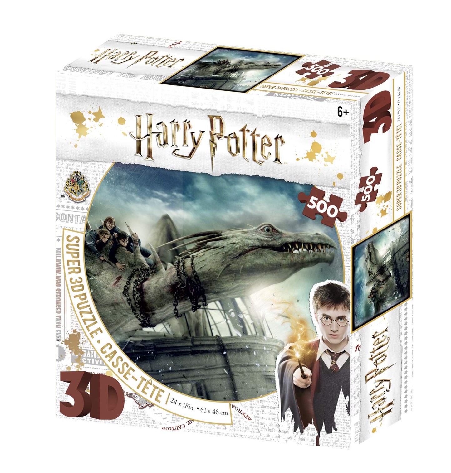 Harry Potter Norbert Amd Hermoine Granger 3D Jigsaw 500 Piece Multi-Colour