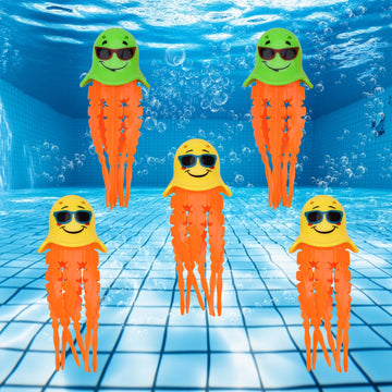 Doadw Pool Diving Toys Games - 5Pcs Octopuses Swimming Pool Toys For Kids - Underwater Swimming Pool Accessories