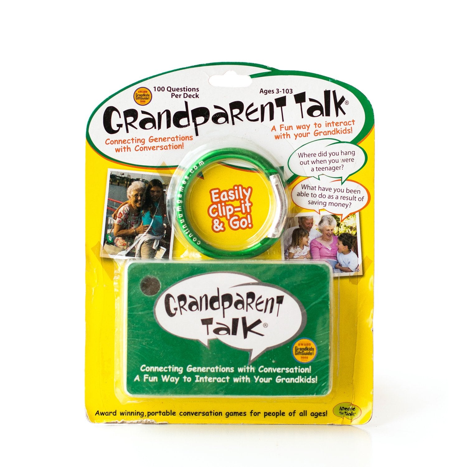Around the Table Games Grandparent Talk Portable, Meaningful Conversation Starters