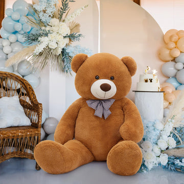 Maogolan Giant Teddy Bear 6 Feet Tall, Dark Brown Human Size Big Teddy Bear Stuffed Animal For Boyfriend,Girlfriend,Wife On Vale